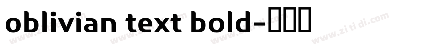 oblivian text bold字体转换